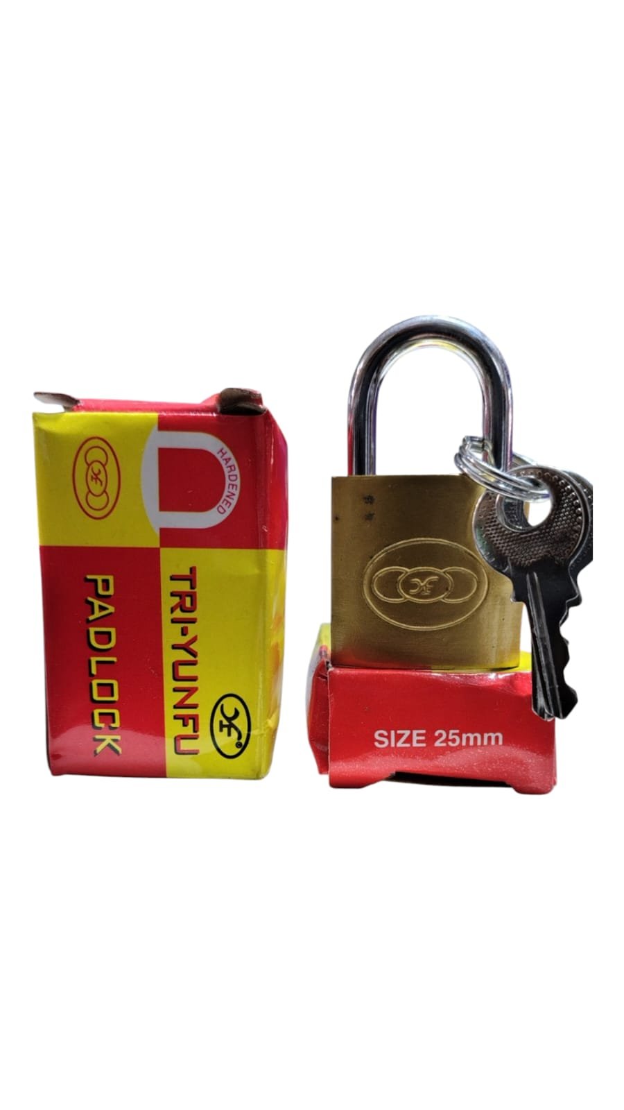 CANDADO 25 MM DORADO