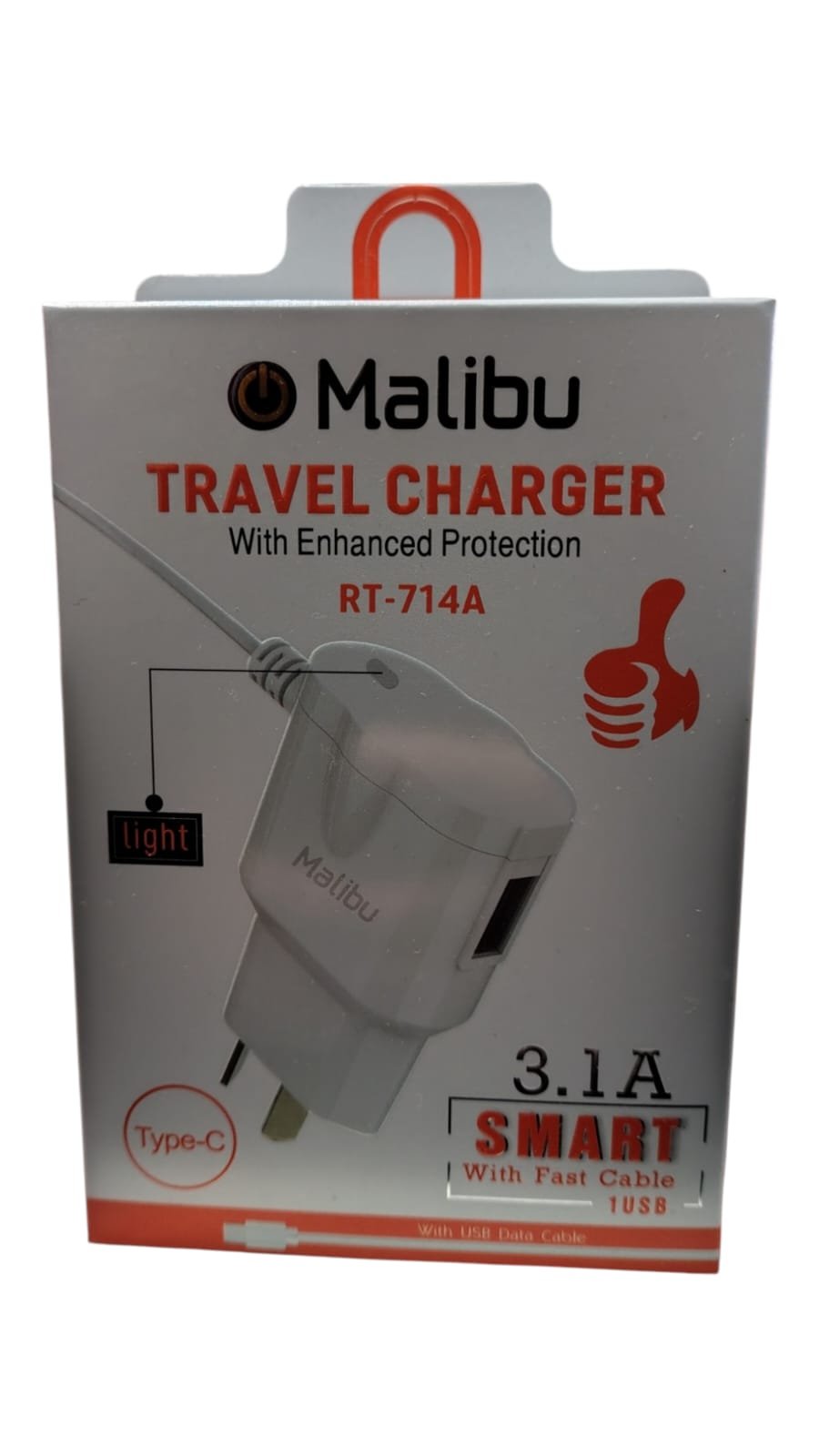 CARGADOR MALIBU CAJA NARANJA