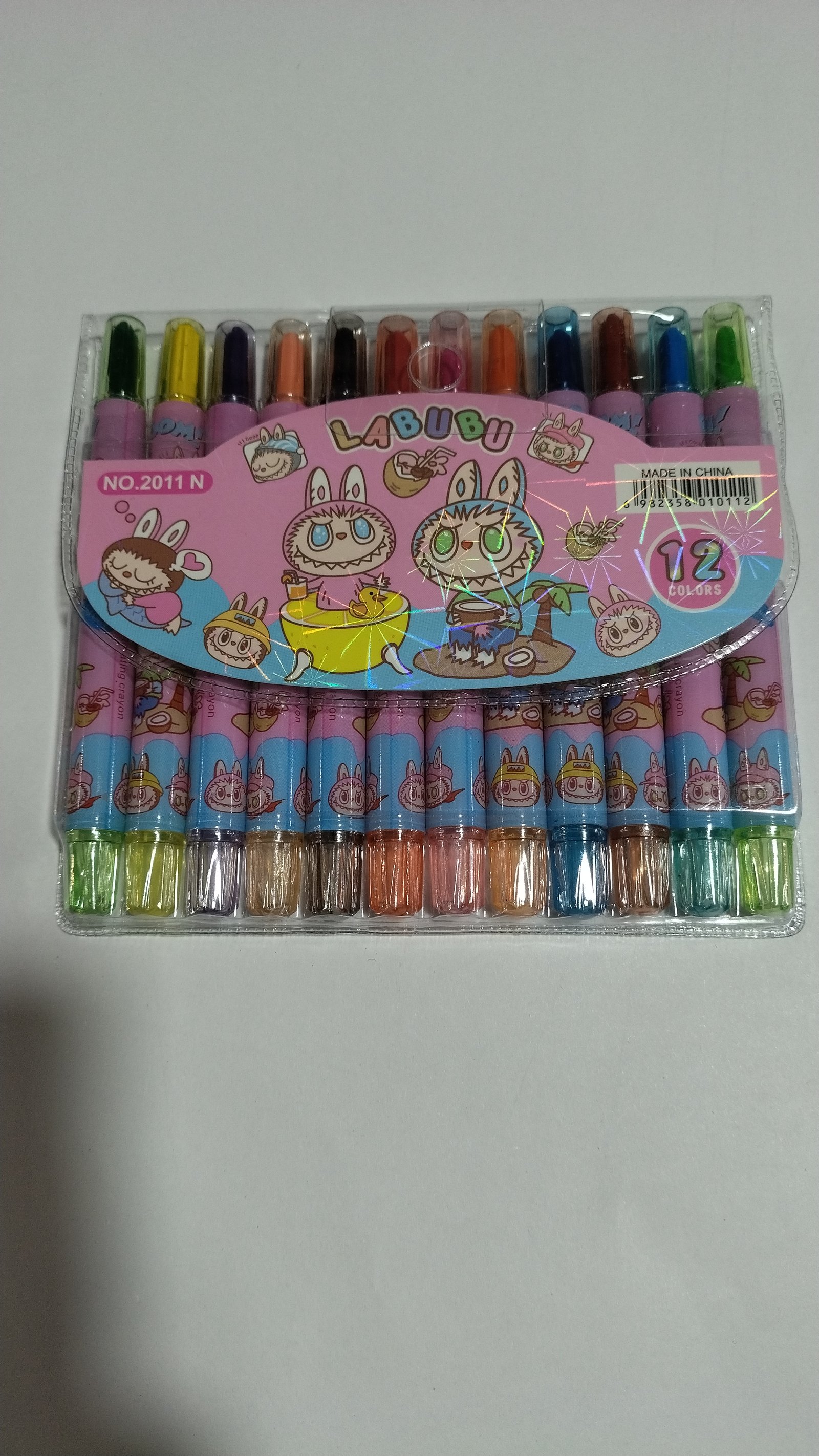 CRAYON X12 LABUBU/STITCH/KUROMI/CAPIBARA