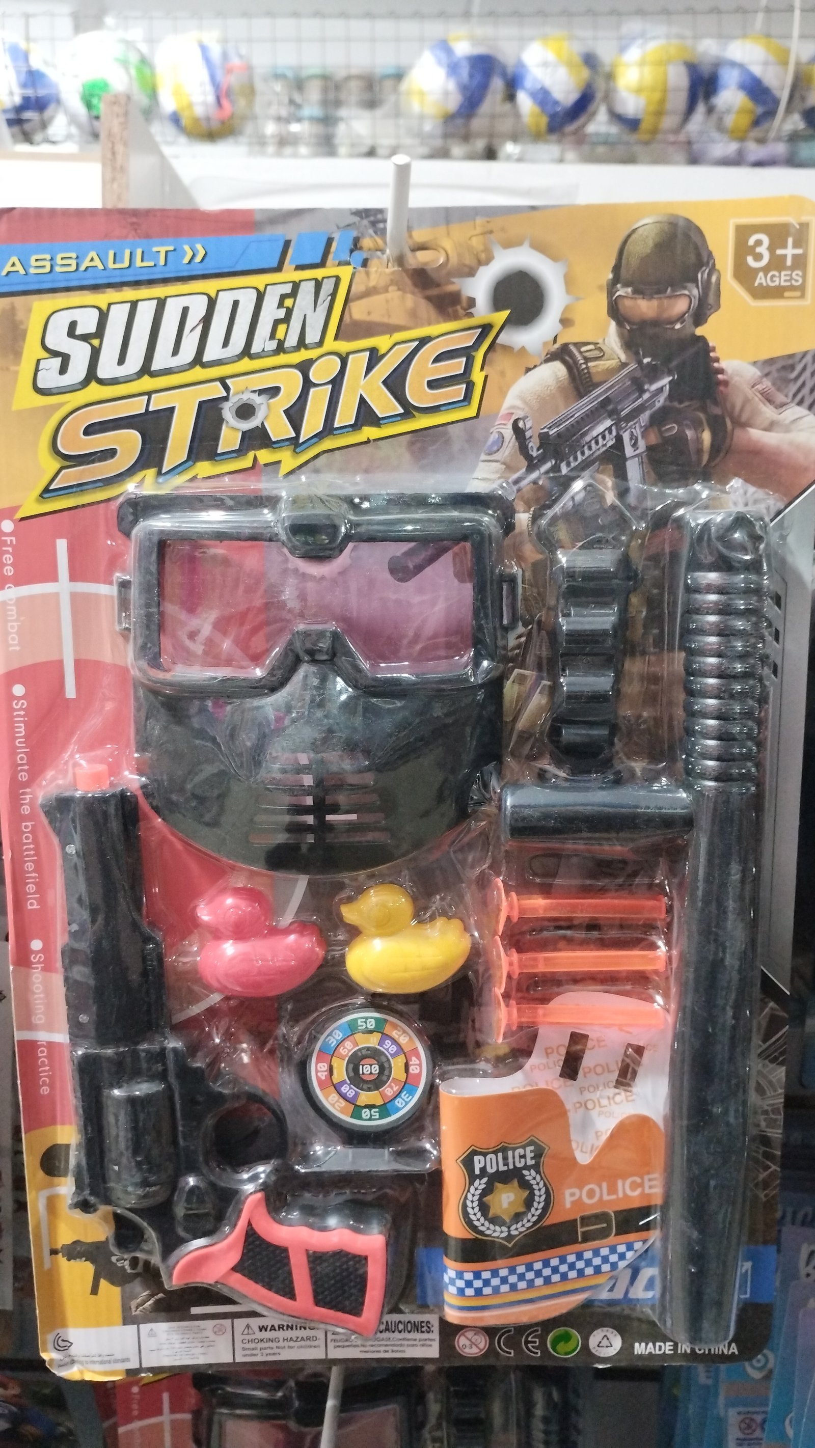 SET POLICIA CON MASCARA