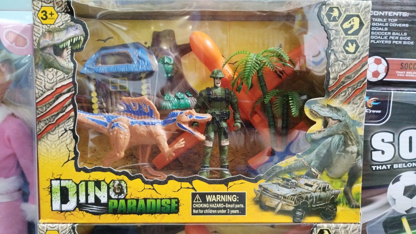 DINOSAURIO + SOLDADO + AVION + CASA