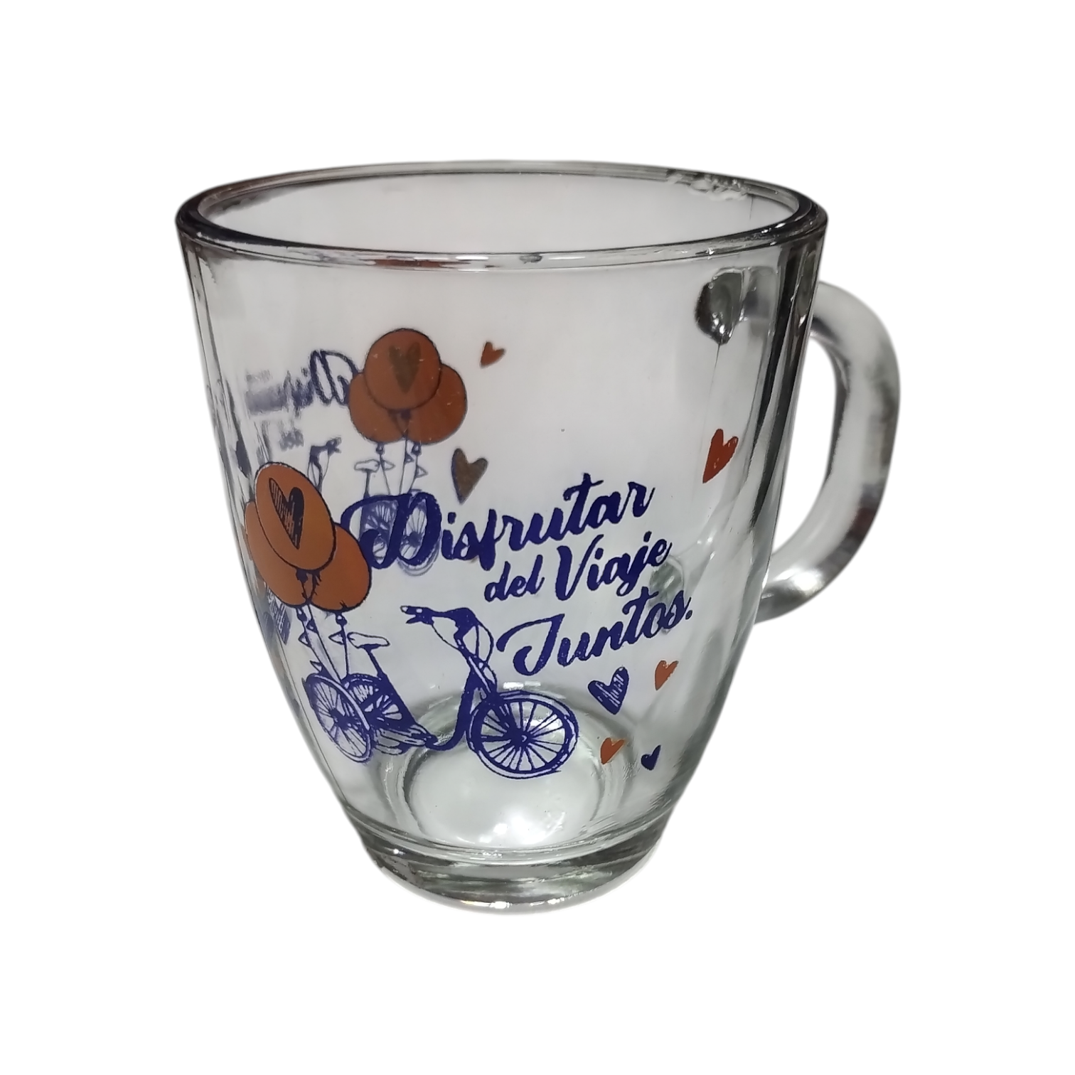 TAZA VIDRIO FRASES (MODELOS SURTIDOS)