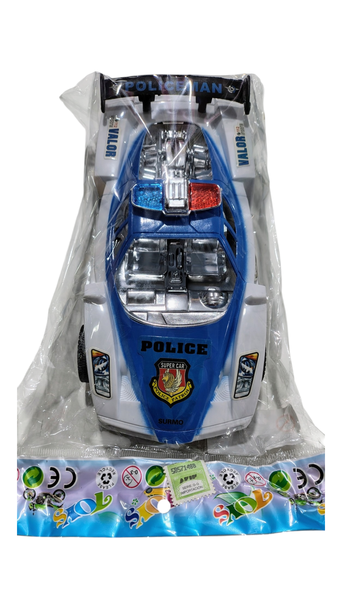 AUTO POLICIA FRICCION EN BOLSA