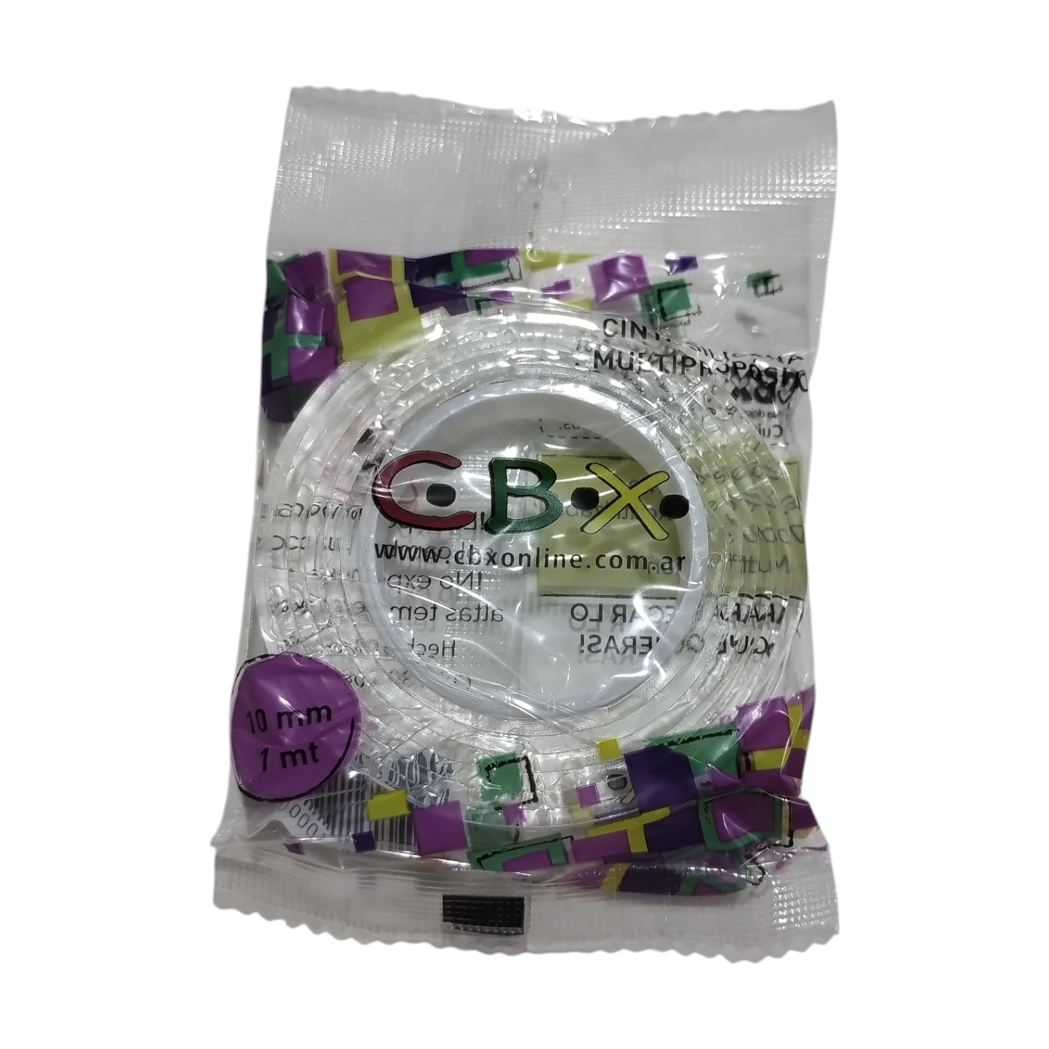 CINTA SILICONA 10MM X 1 METRO