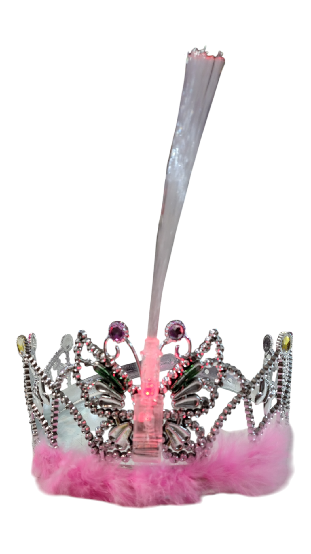 CORONA C/LUZ + PLUMA