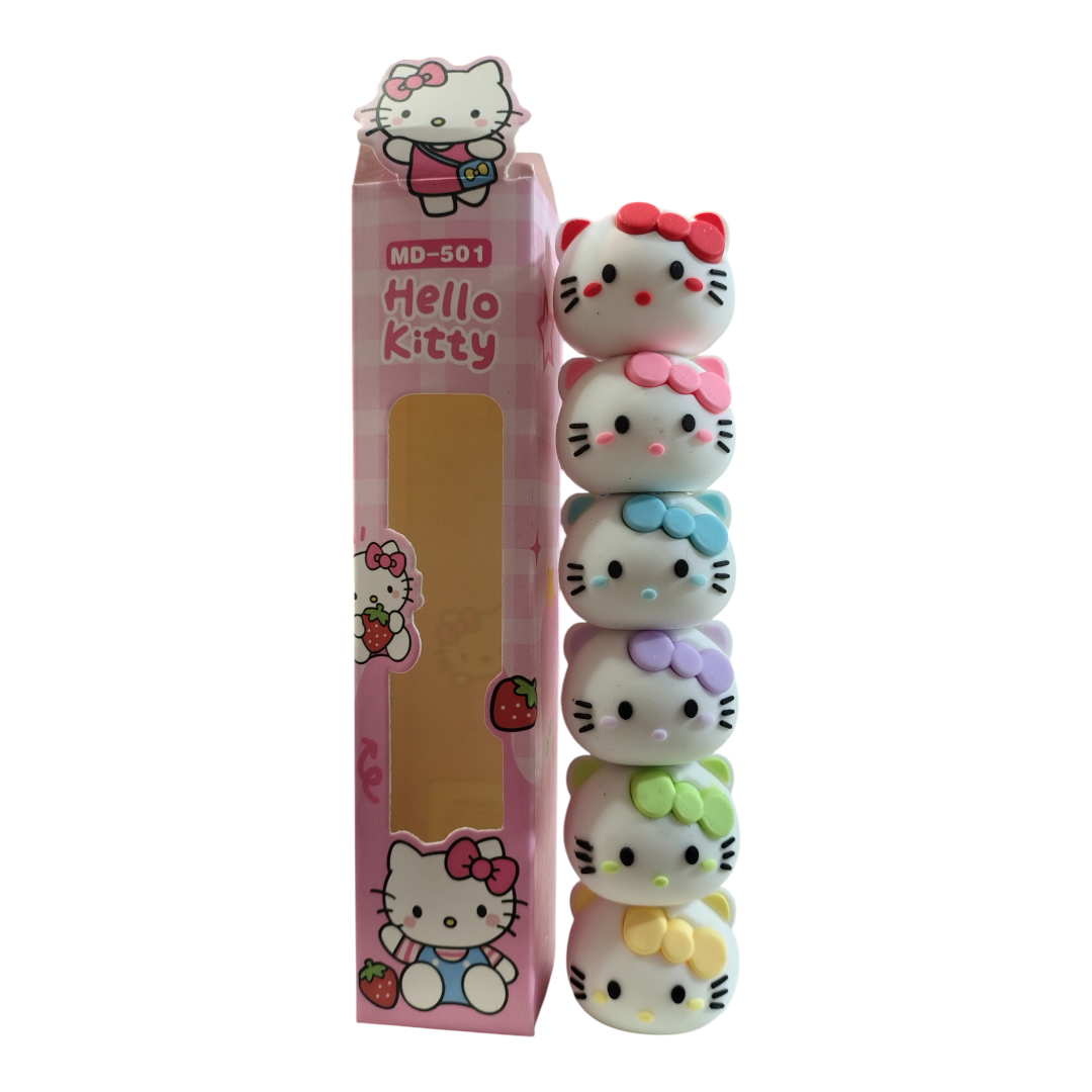 RESALTADOR KITTY X6 COLORES
