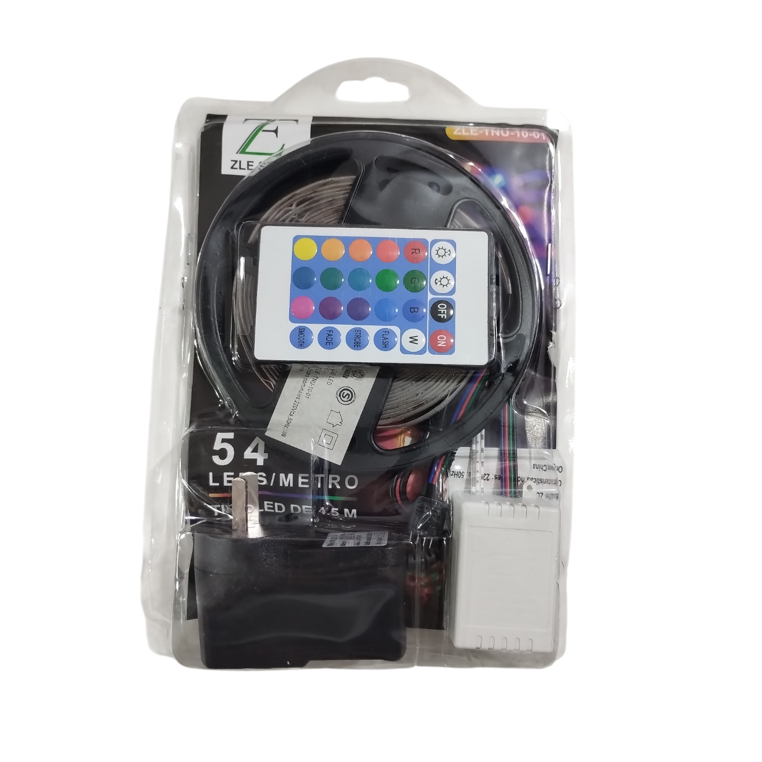 TIRA LED RGB 4,5M CON CONTROL