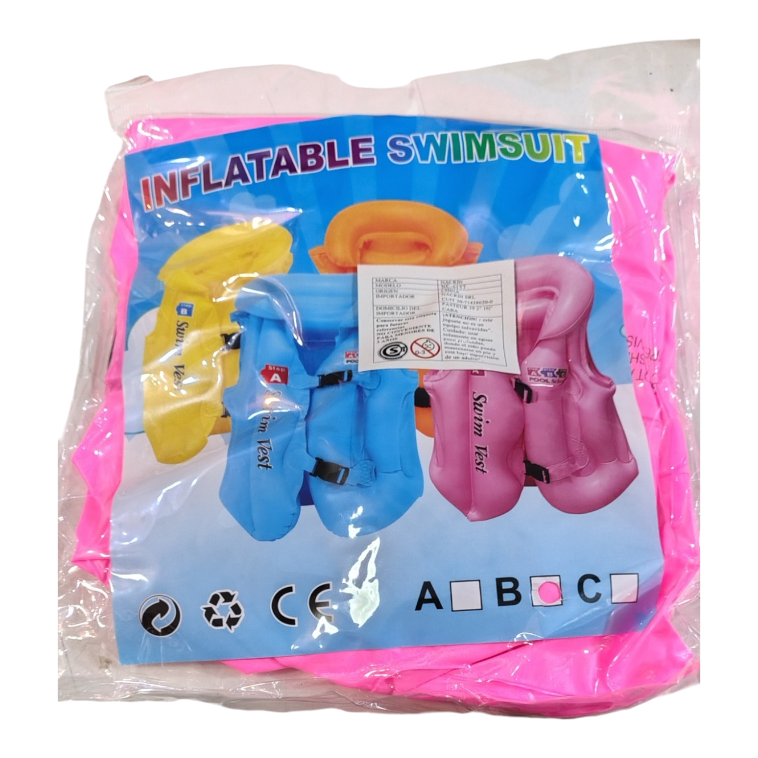 Chaleco inflable T-M