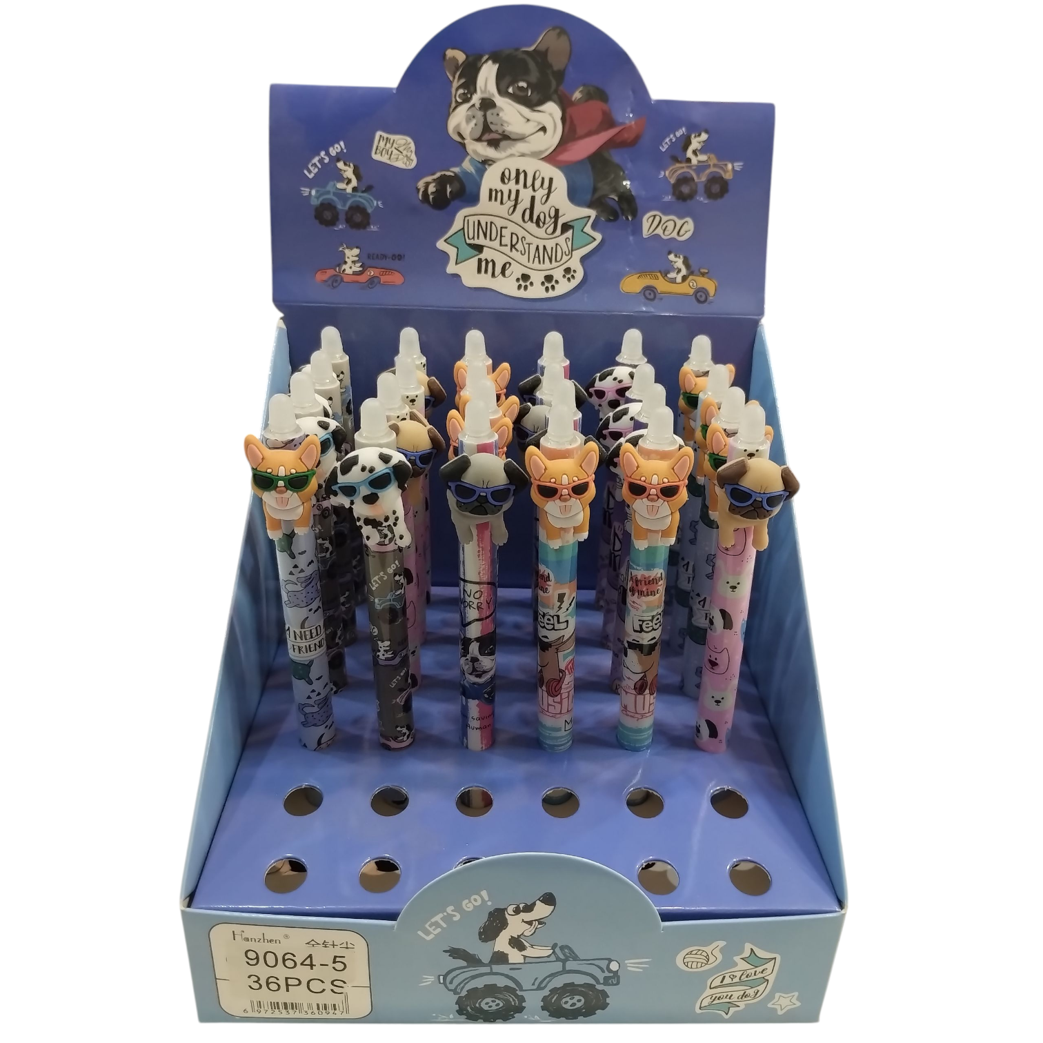 LAPICERA BORRABLE RETRACTIL PERRO (surtidas)