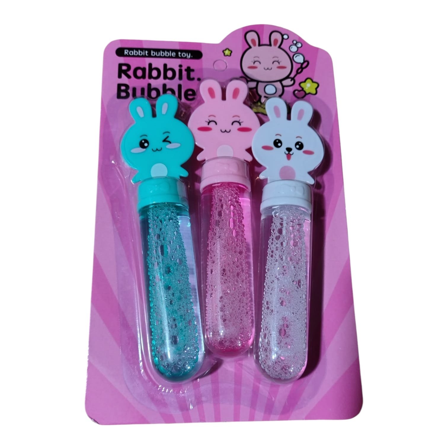 BURBUJERO CONEJO UNICORNIO X3