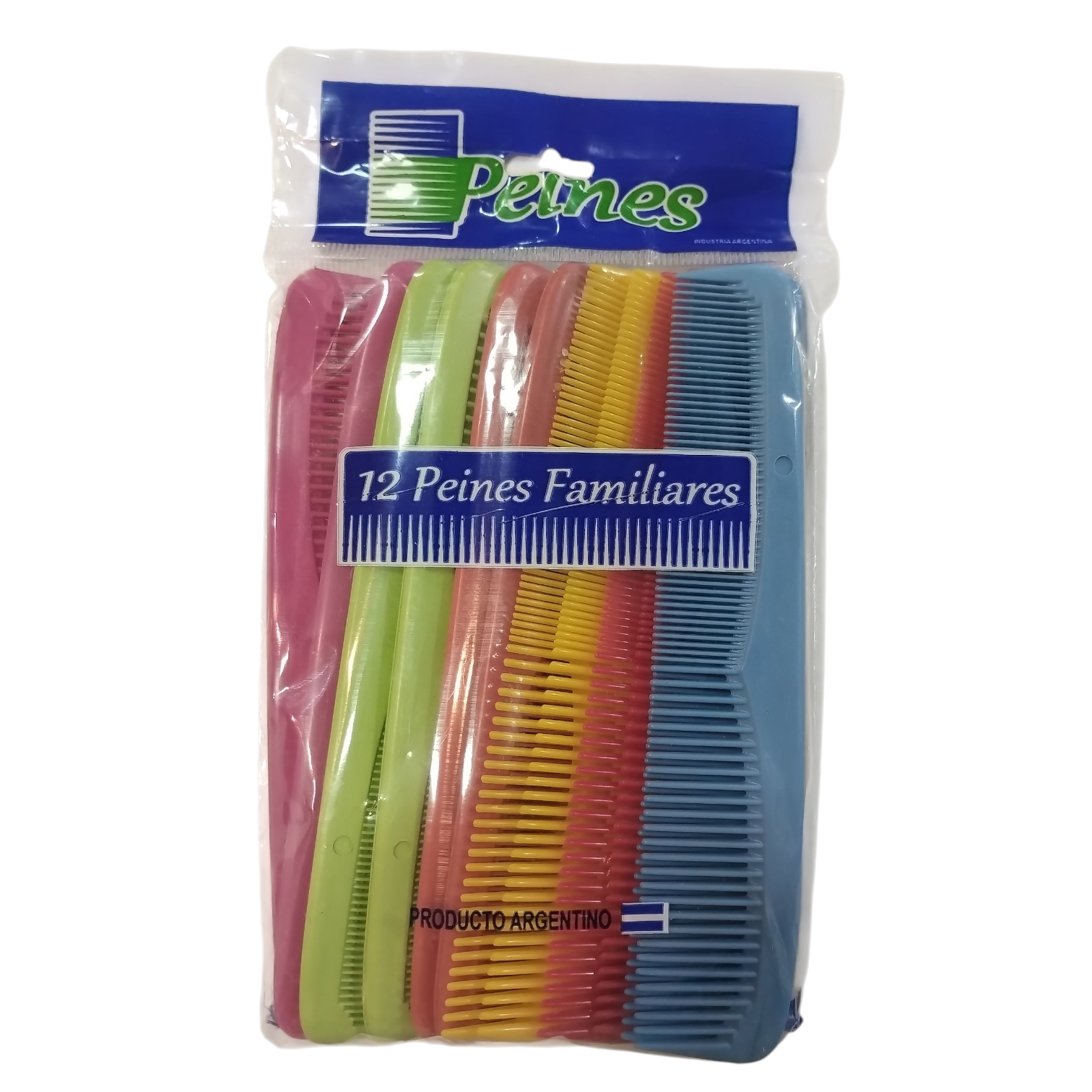 PEINE X 12 FAMILIAR COLORES