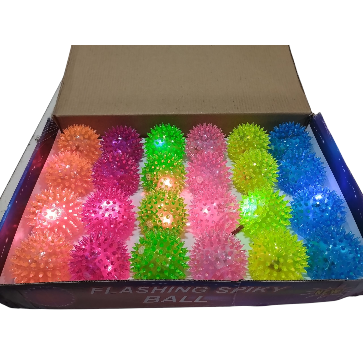 CHIFLE PELOTA PINCHE C/ LUZ (SURTIDOS)