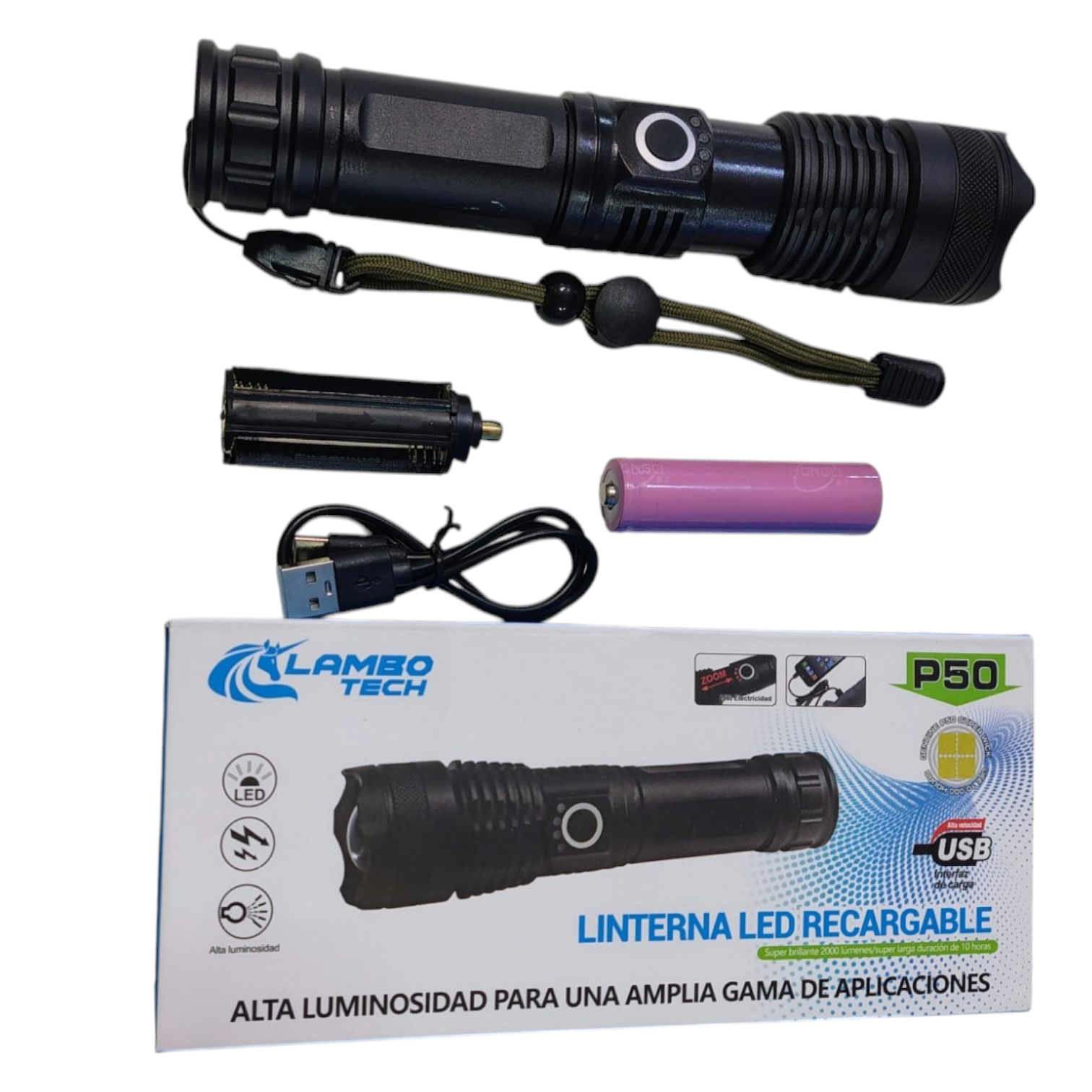Linterna táctica P50 lambo