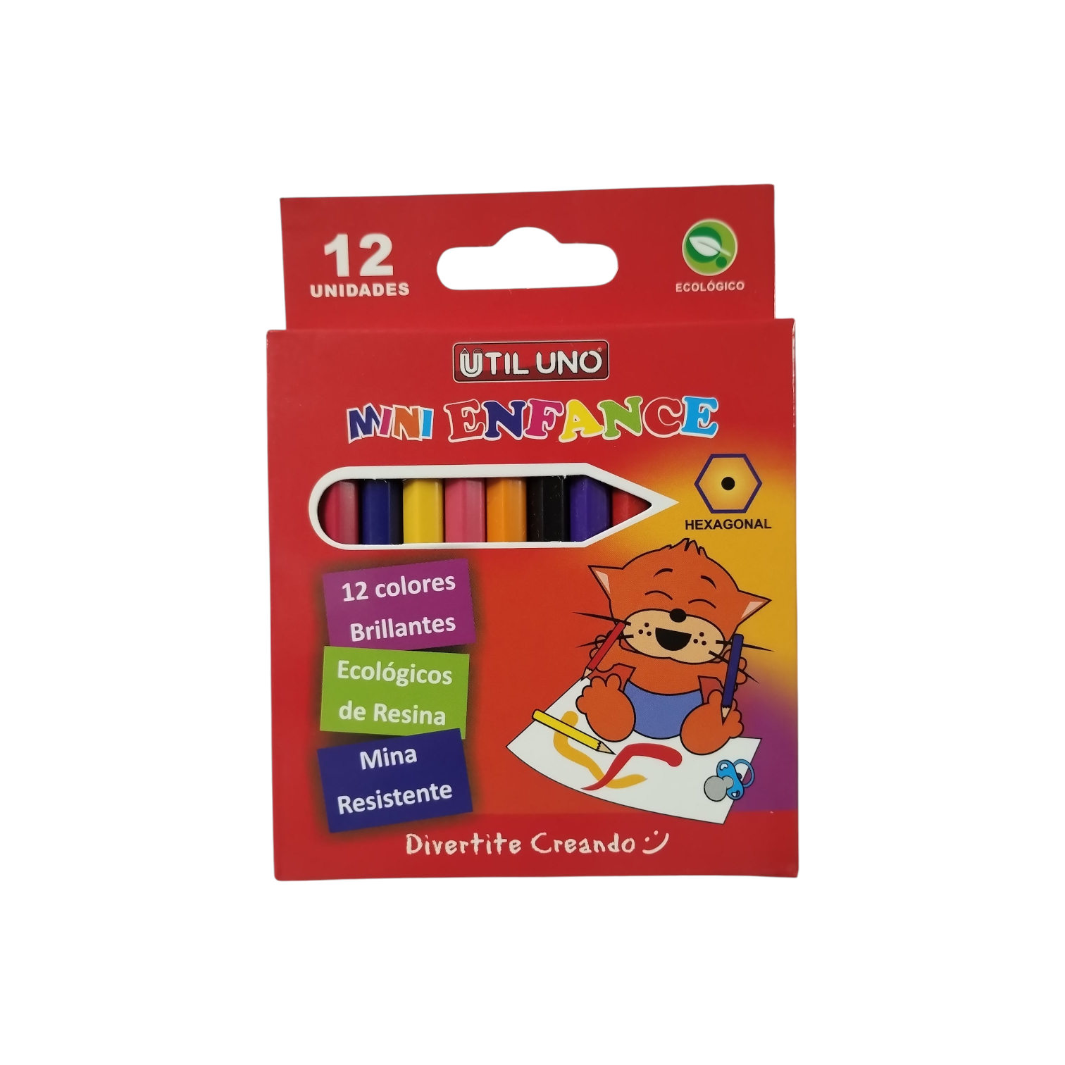 LAPIZ COLOR CORTO X12 UTIL UNO